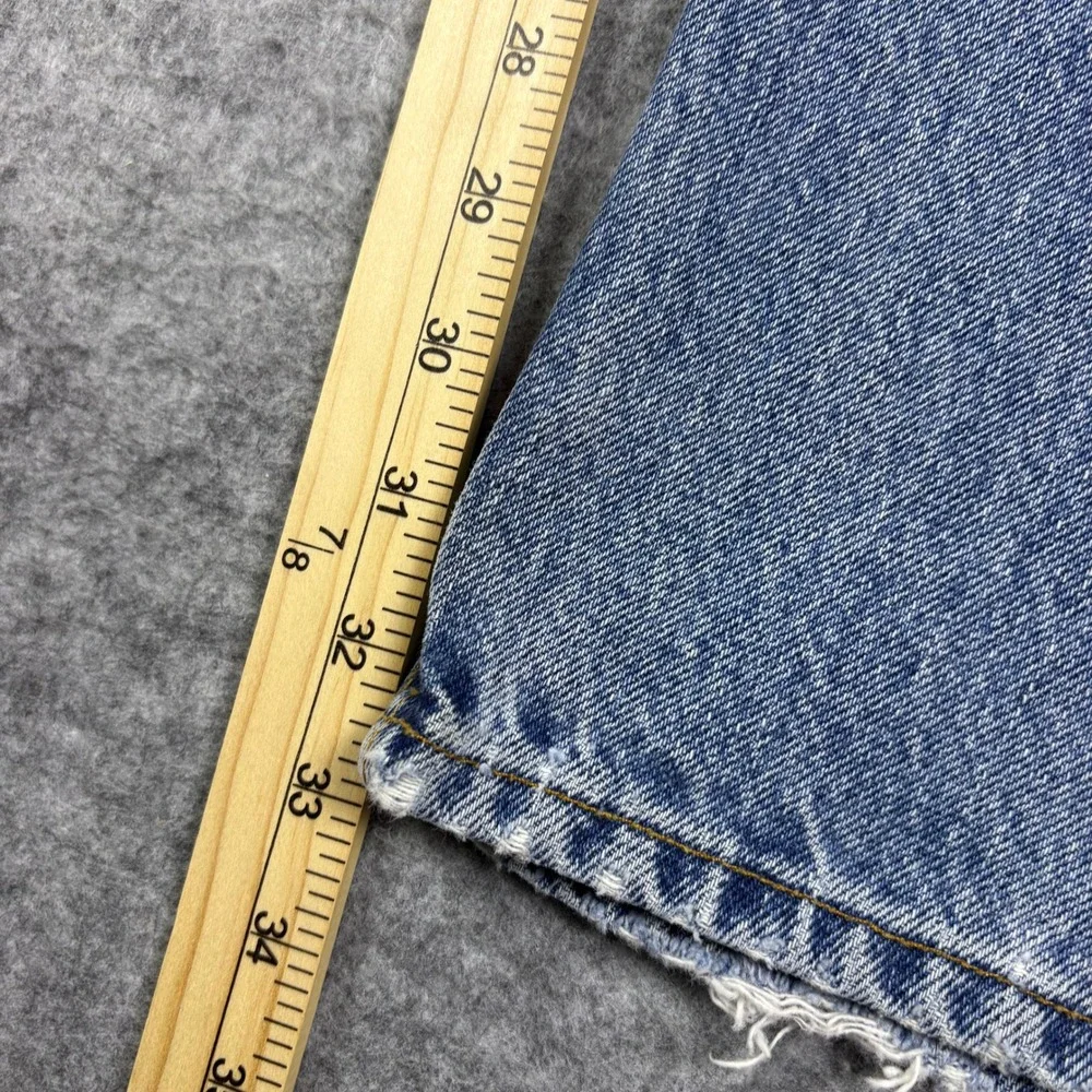 Vintage 90s Levis 550 Relaxed Fit Tapered Leg Jeans Made in USA Blue 36x34